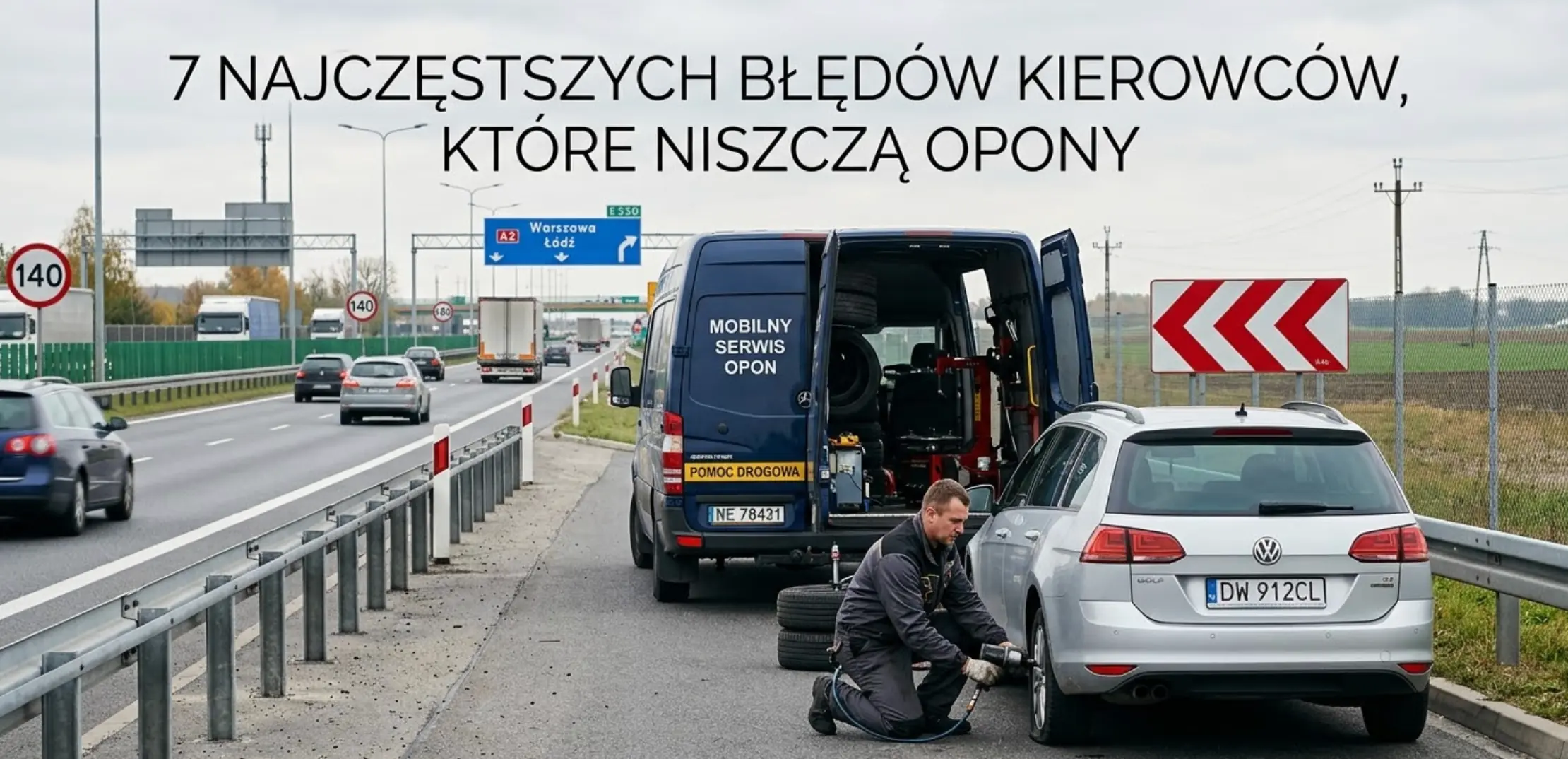 7 najczęstszych błędów kierowców, które niszczą opony