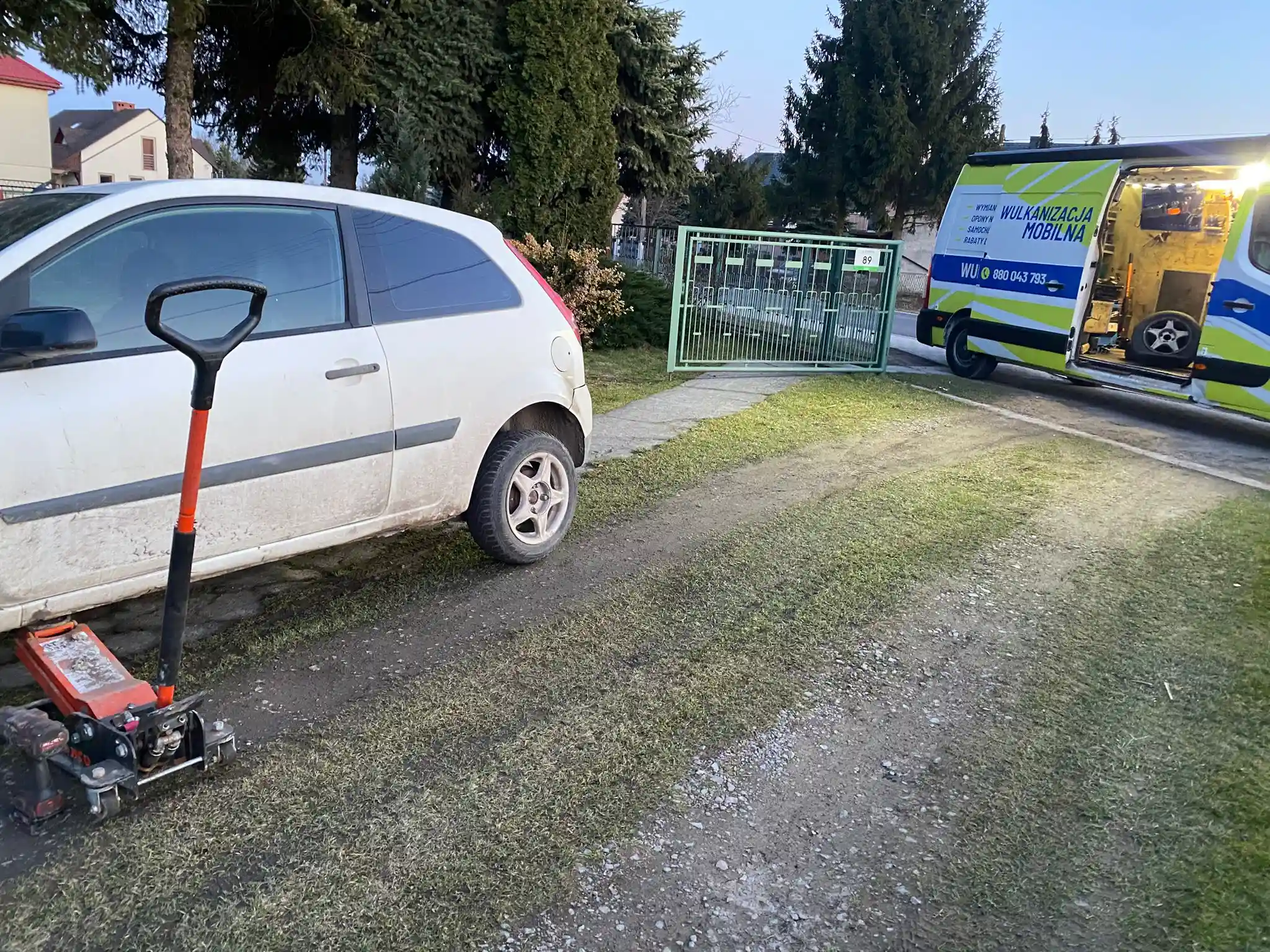 Naprawa przebicia w centrum Krakowa