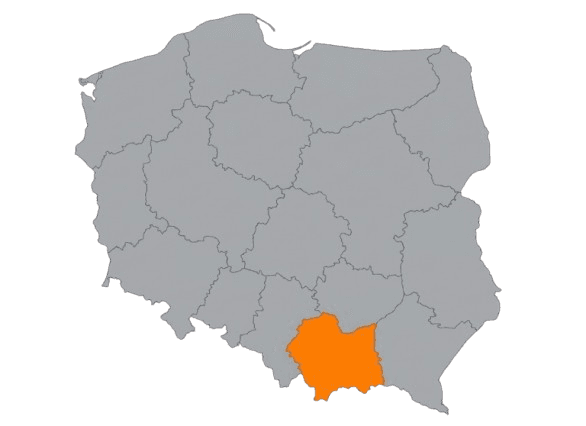 Obszar działania Tirelli na mapie